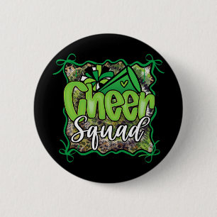 Sport Cheer Squad Tjej Matchande Leopard Grön Coqu Knapp