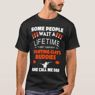Sport Clays Buddies kallar mig PAPPA Sport Clays T Shirt