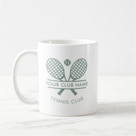 Sport Country Club Name Tennis Rackets Icon Custom Kaffemugg