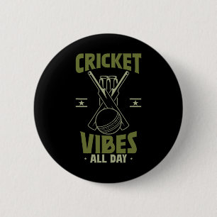 Sport Cricketspelare Cricketstämning Knapp