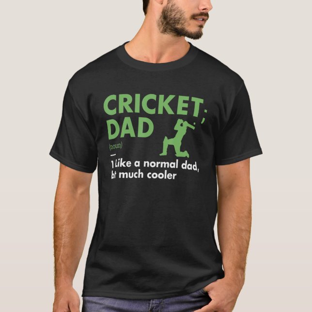 Sport Dad Definition Cricket T Shirt (Framsida)