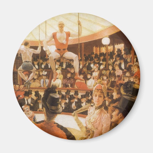 Sport Dam (alias Circus Älskare) av James Tissot Magnet (Framsidan)