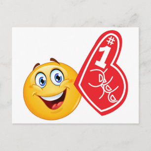 sport fan-emoji vykort