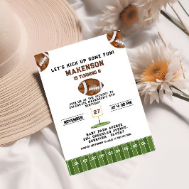 Sport Football  Second Birthday 8th year Down Inbjudningar