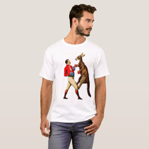 Sport för boxning för vintagekänguruboxare t-shirt