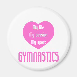 Sport för gymnastiklivpassion magnet