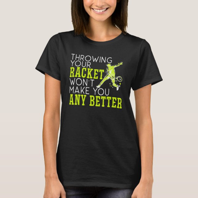 Sport Game Lawn Tennis Racket Tennis T Shirt (Framsida)