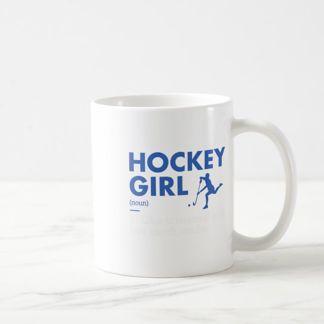 Sport Girl Definition Hockey Kaffemugg (Höger)