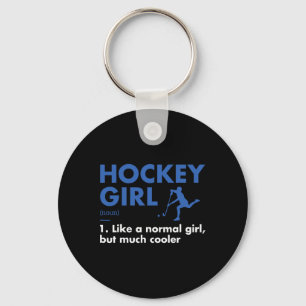 Sport Girl Definition Hockey Nyckelring