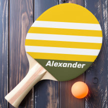 Sport Grön Honey Nostalgiska Ränder med Namn