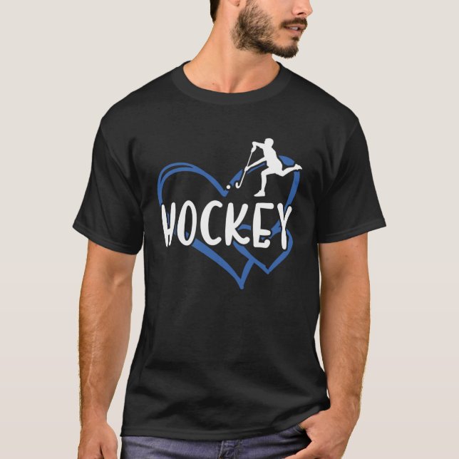 Sport Heart Hockey T Shirt (Framsida)