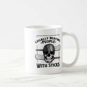Sport Humor Lagligt Slå Folk Med Stavar Sku Kaffemugg