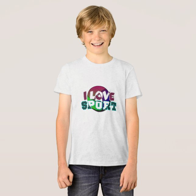 Sport I Kärlek T Shirt (Framsida Full)