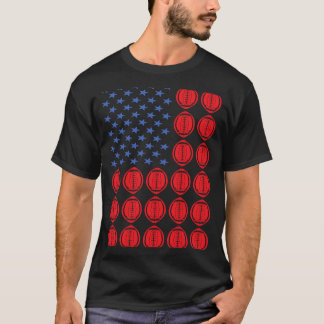Sport i USA, Flagga Amerikanska fotbollen 2 T Shirt