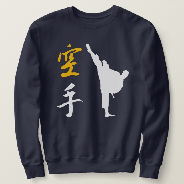 Sport Karate Lång Ärmad Tröja (Design framsida)
