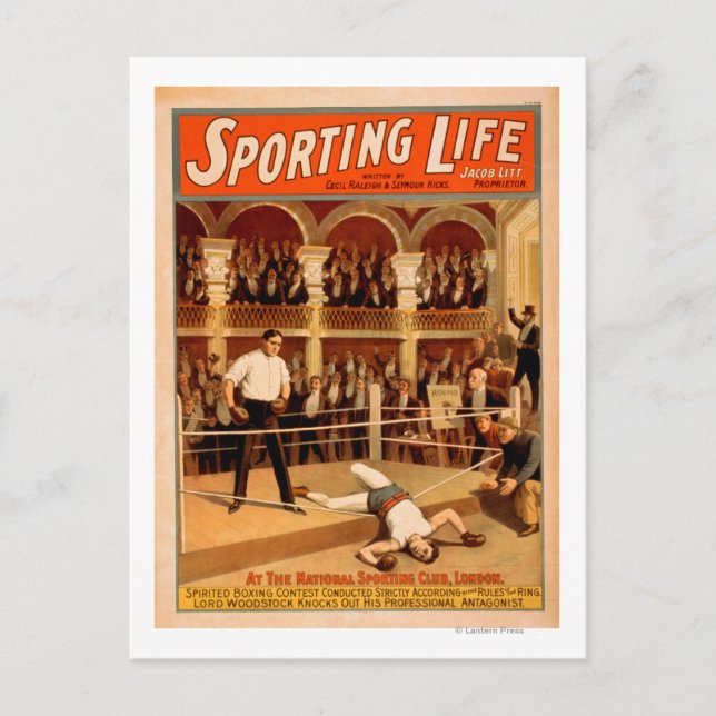 "Sport Life" Poster när teatralisk uppspelning sta Vykort (Framsida)