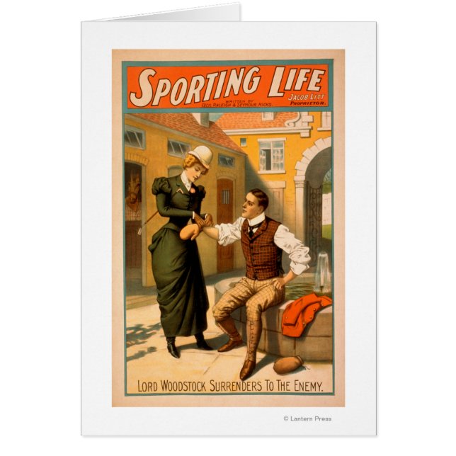 Sport LifeBoxer Boxing Theater Poster Hälsningskort (Framsidan)