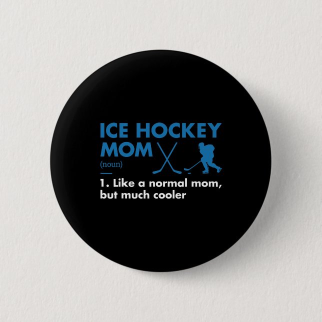 Sport Mamma Definition Ice Hockey Knapp (Framsida)