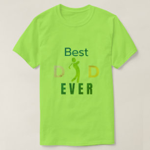 Sport Modern Golfer Best Pappa någonsin Fars dag T Shirt