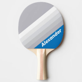 Sport Molnig Blå Himmel Ränder med Namn Pingisracket