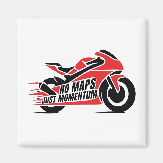 Sport Motorcycle Magnet (Framsidan)