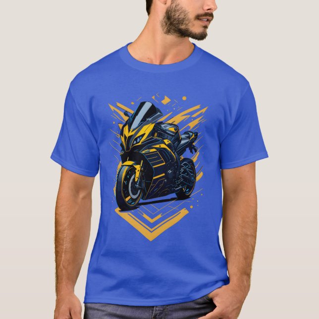 Sport motorcykel vän vänner t shirt (Framsida)