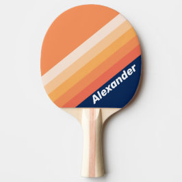 Sport Ocean Sun Fall Ränder med namn Pingisracket