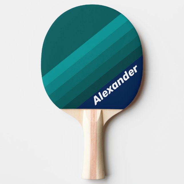 Sport Ocean Tide Ränder med Namn Pingisracket (Framsidan)