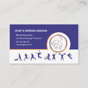 Sport- och remedialmassage Namnkort