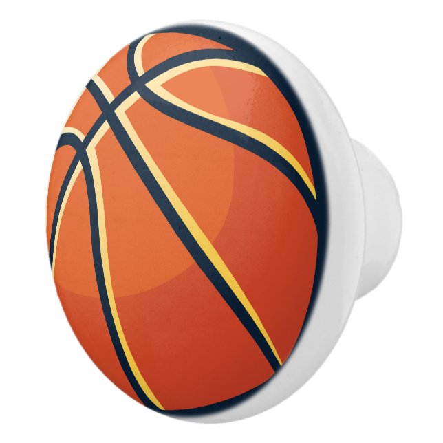 Sport Orange Basketboll Sängkammare Byrå Knopp (Höger)