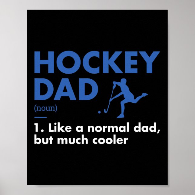 Sport Pappa Definition Hockey Poster (Framsidan)