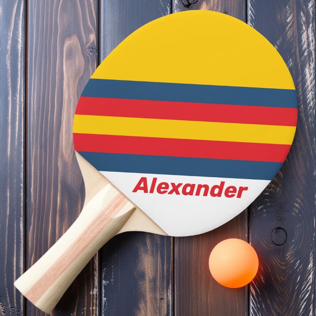 Sport Retro Bergsrandigt med Namn Pingisracket (Skapare uppladdad)