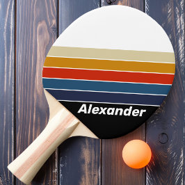 Sport Retro Is Regnbågsrandig med namn Pingisracket