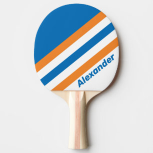 Sport Retro New Amsterdam-ränder med namn Pingisracket