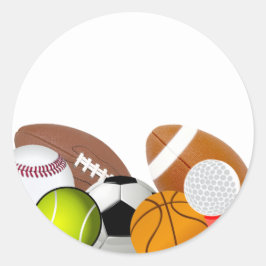 Sport Runt Klistermärke