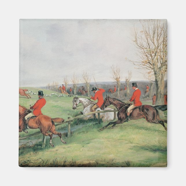 Sport Scene, 1800-talet Magnet (Framsidan)