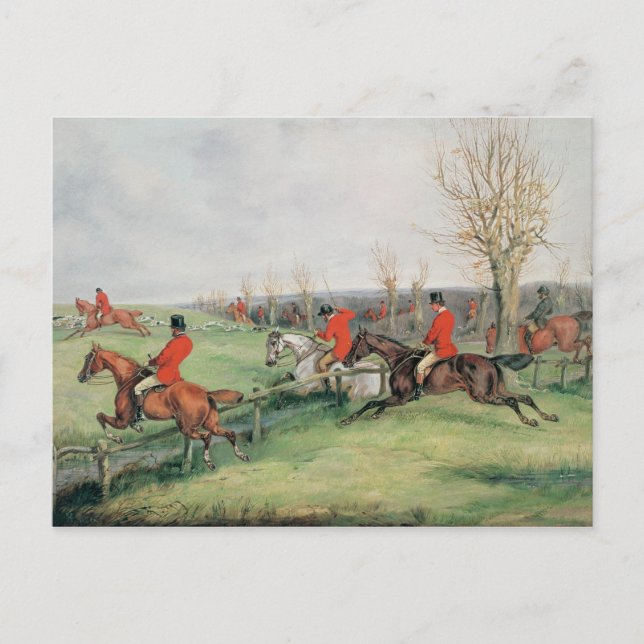 Sport Scene, 1800-talet Vykort (Framsida)