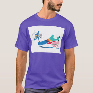 Sport Shoe with Runner Silhouette friend friends T Shirt