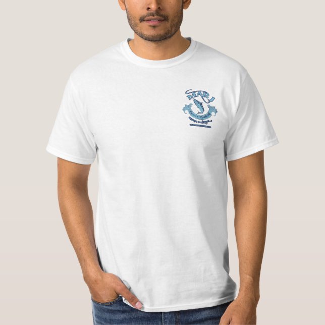 Sport som Mar1 fiskar 31' Bertram T-tröja T Shirt (Framsida)