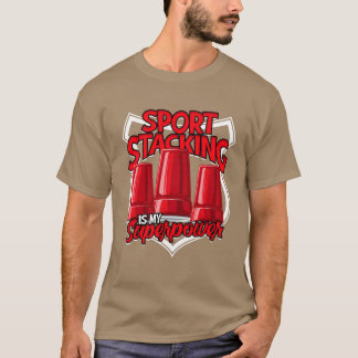 Sport Stacking är min superkraft retro retro T Shirt