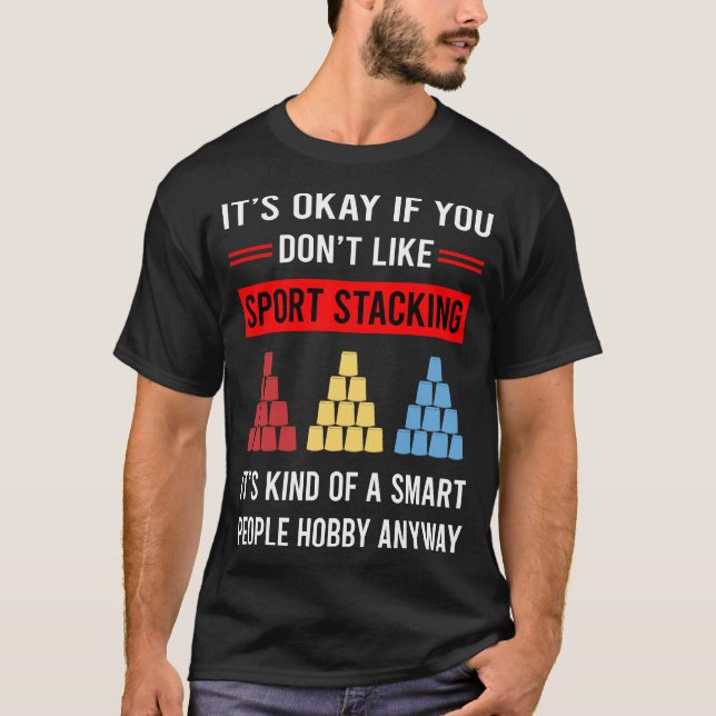 Sport Stacking Cup Stacking Speed Stacking Kopp T Shirt (Framsida)
