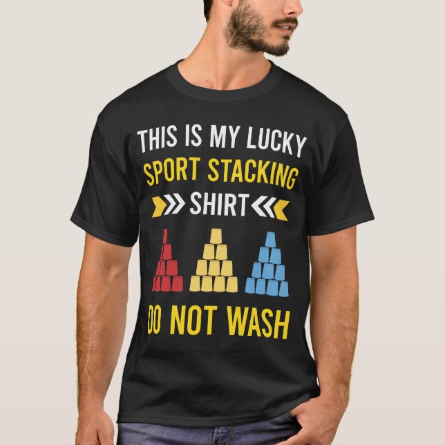 Sport Stacking Cup Stacking Speed Stacking Kopp T Shirt (Framsida)