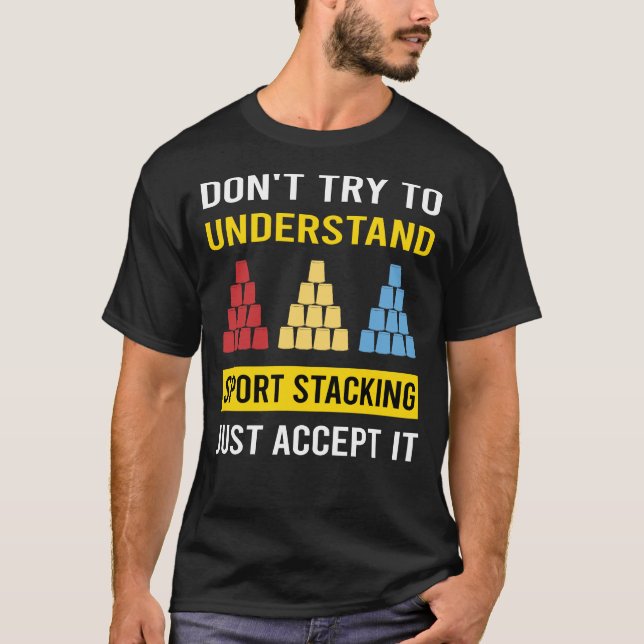 Sport Stacking Cup Stacking Speed Stacking Koppar T Shirt (Framsida)