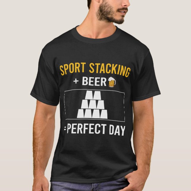 Sport Stacking Cup Stacking Speed Stacking Koppar T Shirt (Framsida)
