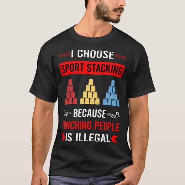 Sport Stacking Cup Stacking Speed Stacking Koppar T Shirt (Framsida)