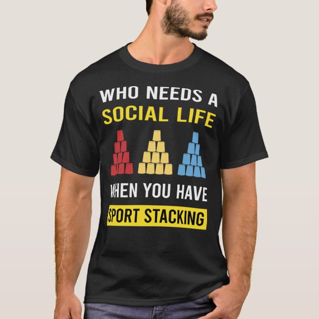 Sport Stacking Cup Stacking Speed Stacking Koppar T Shirt (Framsida)