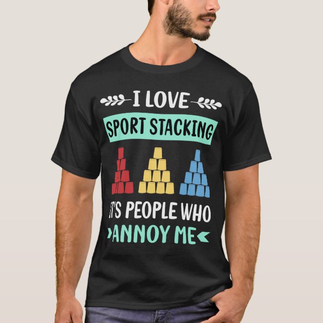 Sport Stacking Cup Stacking Speed Stacking Koppar T Shirt (Framsida)