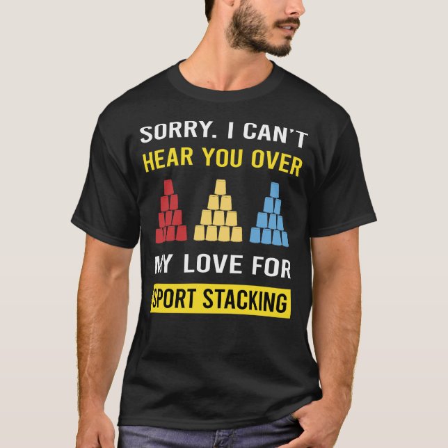 Sport Stacking Cup Stacking Speed Stacking Koppar T Shirt (Framsida)
