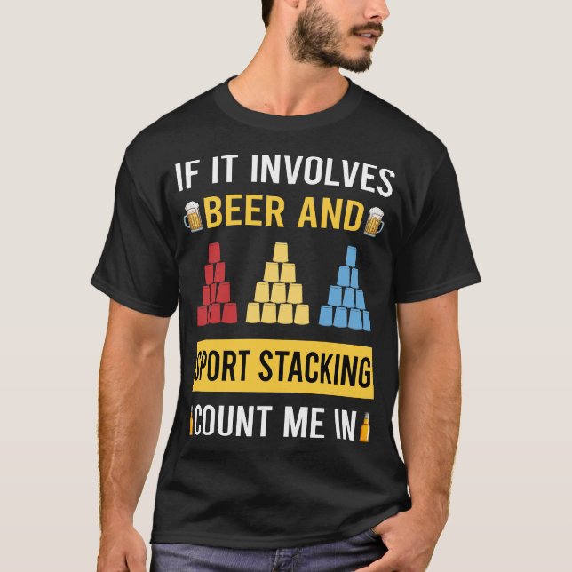 Sport Stacking Cup Stacking Speed Stacking Koppar T Shirt (Framsida)