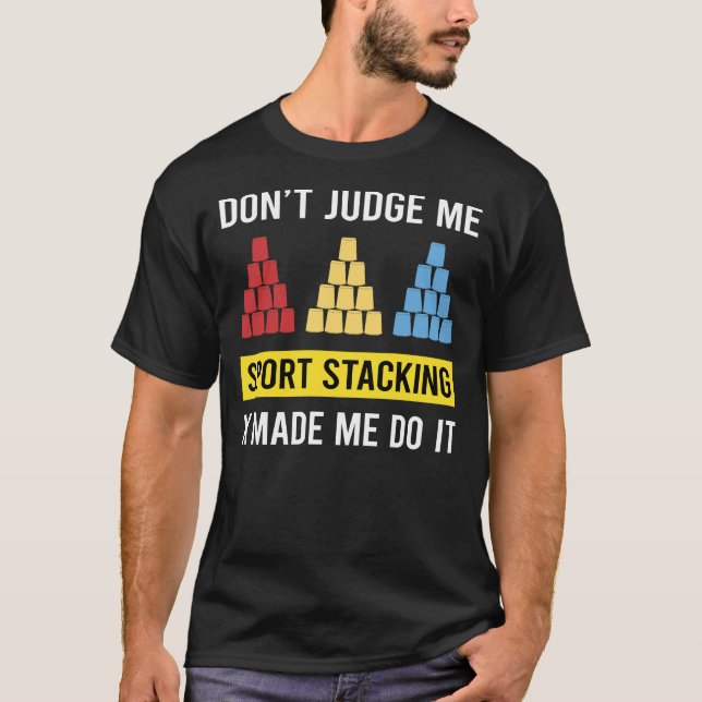 Sport Stacking Cup Stacking Speed Stacking Koppar T Shirt (Framsida)
